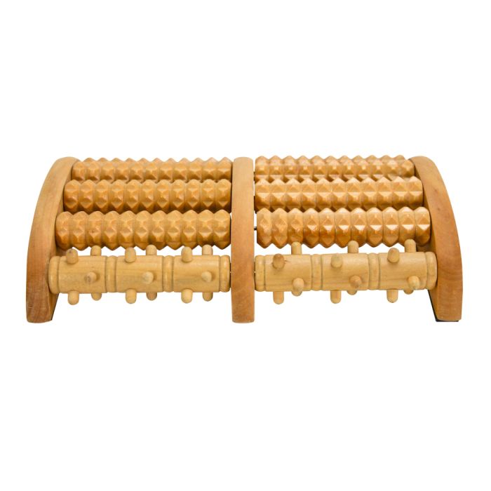 Foot Massage, Wooden Roller Massager Reflexology Foot Therapy