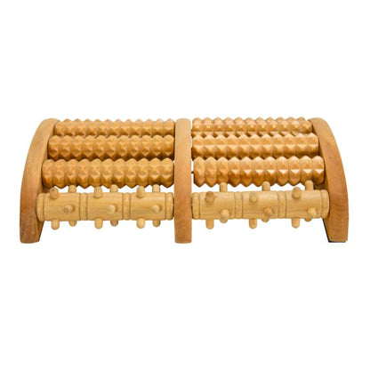 Foot Massage, Wooden Roller Massager Reflexology Foot Therapy